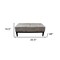 Homeroots Black and White Vintage Postcard Print Dual Lift Storage Bench 469322 - alternate 2