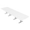 Skutchi Designs 16 Person Conference Table With Power Unit | 16' Arc Rectangle Table | Harmony Series HAR-AREC-48X192-T-W960-NA - alternate 1