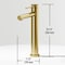 Vigo Jewel Single-Hole Single Handle Bathroom Vessel Faucet in Matte Brushed Gold VG03037MG - alternate 3