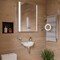 Alfi Brand AB5506 16" Triple Rack Wooden Towel Bar Bathroom Accessory AB5506 - alternate 3