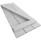 Ekena Millwork Rustic Three Board Spaced Board-n-Batten Smooth Faux Wood Shutters w/Z-Board, 17 1/2W x 80H, PR SHUBSZ17X80SMPR - alternate 6