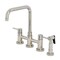 Kingston Brass Bridge Kitchen Faucet with Brass Sprayer, Polished Nickel KS8286DLBS - alternate 1