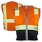 Dome75 Hi-Vis Safety Vest SM/MD Class ANSI/ISEA 107-2020 Class 2 , Zipper 6 Pockets, 2 Mic Tab DV2125 - alternate 1