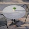 Flash Furniture TopGuard 36" Round Gray Faux Concrete Outdoor Tabletop with Seamless Surface Technology ST-RD918B-1-M-3A-CM-GY-GG - alternate 3