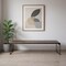 Homeroots Rectangular Mango Woodmedium Brown Top And Black Iron Base Accent Bench 376175 - alternate 4