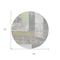 Homeroots 8' Gray Ivory And Mint Green Round Geometric Washable Indoor Outdoor Area Rug 612420 - alternate 4