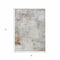 Homeroots 3' X 5' Linen Gray And Ivory Abstract Washable Indoor Outdoor Area Rug 616868 - alternate 3