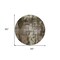 Homeroots 8' Brown Black And Beige Round Abstract Washable Indoor Outdoor Area Rug 603157 - alternate 3