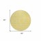 Homeroots 8' Gold Round Floral Washable Indoor Outdoor Area Rug 607364 - alternate 3