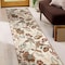World Rug Gallery Botanical Scroll Runner Rug 2 ft 3 in x 8 ft Beige WR144BEIGE2X8 - alternate 1