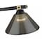 Z-Lite Bronte 3 Light Billiard, Matte Black and Rubbed Brass, Smoke 1955-3MB-RB-ARS - alternate 4