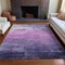 Homeroots 5' X 8' Lavender And Lilac Striped Washable Indoor Outdoor Area Rug 610896 - alternate 2
