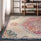 Jonathan Y Bohemian FLAIR Boho Vintage Medallion Cream/Orange 3 ft. x 5 ft. Area Rug BMF101A-3 - alternate 3