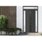 Vdomdoors Front Exterior Prehung Metal-Plastic Door Frosted Glass / MANUX 8112 Antracite / Office Commercial MANUX8112EXD-ANT-W16+32+16-H80+12-RH-I - alternate 1