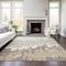 Homeroots 8' X 10' Ivory And Beige Abstract Washable Indoor Outdoor Area Rug 613635 - alternate 2