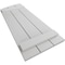 Ekena Millwork Smooth 3 Board Joined Board-n-Batten w/Elliptical Top Faux Wood Shutters, 16 1/2W x 64H, PR SHUBJL16X64SMPR - alternate 2