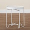Baxton Studio Laverne Metal Accent Table, White 259-14293-ZORO - alternate 4