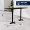 Flash Furniture Commercial Black Laminate Tabletop-Dual Bar Height Crisscross Bases, 72 in x 30 in XU-BLKTB-3072-T2222B-GG - alternate 5