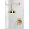 Kingston Brass Single-Handle Pressure Balanced Shower Faucet, Brushed Brass KB6337DLSO - alternate 4