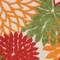 Homeroots 8' Ivory Green Blue Red And Orange Floral Indoor Outdoor Runner Rug 546672 - alternate 2