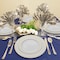 Smarty Had A Party 7.5" White with Gold Edge Rim Plastic Appetizer/Salad Plates (120 Plates), 120PK 117G-CASE - alternate 1