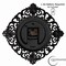 Clockswise 11in Classic Hanging Wall Clock with Ornate Floral Scroll Frame in Vintage Distressed Finish, Brown QI004932 - alternate 4