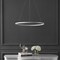 Jonathan Y Brice 23.75" Modern Contemporary Metal Round Dimmable Integrated LED Pendant, Matte White JYL7203I - alternate 3