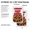 Signmission Cinnamon Glazed Almonds, Vinyl Decals Only 24 Inch x 36 Inch, Vinyl Decal, 2PK DSB-2436-2PACK-Cinnamon Glazed Almonds - alternate 2