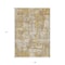 Homeroots 9' X 12' Gold Brown And Beige Abstract Washable Indoor Outdoor Area Rug 597966 - alternate 3
