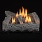 Duluth Forge Ventless Dual Fuel Gas Log Set, 22 in Winter Oak, 32,000 BTU, Thermostat Control DLS-DF22T - alternate 1