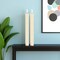 Homeroots Set of Two Ivory Flameless Taper Candles, 2PK 633831 - alternate 2