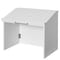 Basicwise Foldable Tabletop Portable Podium, for Church, School, Office, or Home, White QI004422.WT - alternate 1
