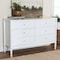 Baxton Studio Lucera Mid-Century White Bobbin Wood 6-Drawer Dresser 257-14127-ZORO - alternate 3