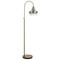 Homeroots 61" Brass Adjustable Arc Floor Lamp With Antiqued Brass Mirrored Glass Novelty Shade 526292 - alternate 1