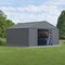 Arrow Classic 12 x 12 x 8 ft Charcoal Steel Storage Shed CLG1212CC - alternate 4