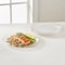 Smarty Had A Party 7.5" Clear with Gold Rim Organic Round Plastic Appetizer/Salad Plates, 120PK 937CLG-CASE - alternate 3