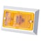 Grote Lighting Chrome Plated Rectangular Clearance Marker Lights - Amber Lens, Screw Mount,  47053 - alternate 1