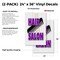 Signmission Hair Salon, Vinyl Decals Only 24 Inch x 36 Inch, Vinyl Decal, 2PK DSB-2436-2PACK-Hair Salon - alternate 2