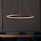 Jonathan Y Brice 35" Modern Contemporary Metal Round Dimmable Integrated LED Pendant, Orange JYL7220G - alternate 6