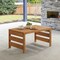 Alaterre Furniture Barton Outdoor Eucalyptus Wood Slotted Coffee Table, Brown 80-OUTD-WD-SMCT - alternate 5