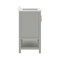 Flash Furniture Vega 36in. Vanity w/Sink, Cabinet w/Gold Hardware, Open Shelf & 3 Drawers, Marble Counter, Gry/Wht FS-VEGA36-KD-GY-HDGLD-GG - alternate 4