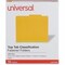 Universal Classification Folder, Letter, Yellow, 10PK UNV10204 - alternate 1