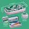 Its Academic Expanding Pencil Case, For Office & School Supplies, Travel Organizer Bag, High Capacity, Palm Tree 24361-PM - alternate 2