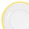 Smarty Had A Party 13" Clear with Gold Rim Round Disposable Plastic Charger Plates, 60PK 2710CLG-CASE - alternate 3