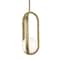 Afx Milan, 7'' LED Pendant, Light Antique Brass MLNP07LAJUDLB - alternate 1