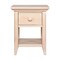 Homeroots 24" Sand Solid Wood Solid and Manufactured Wood One Drawer Nightstand 530252 - alternate 2