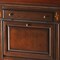 Homeroots 28" Brown Rubberwood Wood Secretary Desk With Three Drawers 389425 - alternate 2