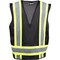 Pip ANSI Type O Class 1 Two-Tone Eleven Pocket Mesh Surveyors Vest 301-0500M-BK/3X - alternate 2