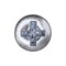 Auveco Phillips Oval Tapping Screw 8 x 1in Zinc #6 Head, 100PK 1801 - alternate 2