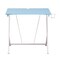 Homeroots 35" Blue Wood and Stainless Steel Computer Desk 723782 - alternate 2